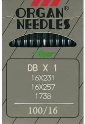 Organ DB X 1 Industrial Needles 16X257 Size 100/16 (10pk)